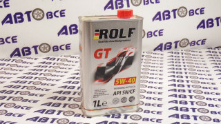 Масло моторное 5W40 (синтетика) SN/CF ROLF GT 1L